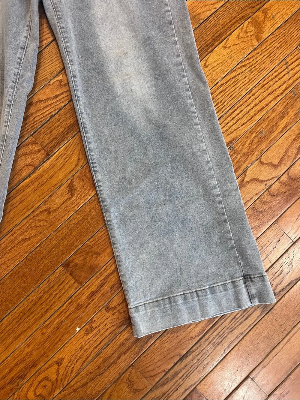 High Rise Wide Leg Stovepipe Women's Jeans XL 12 14 - Picture 3 of 13